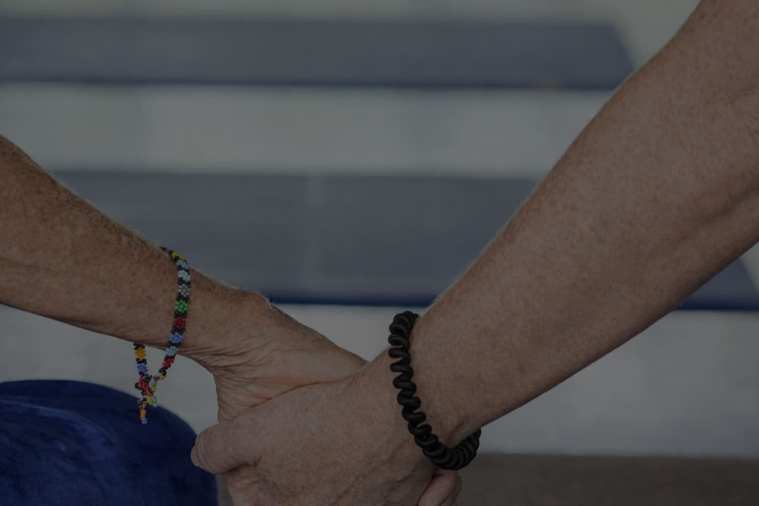 Hands clasped in support